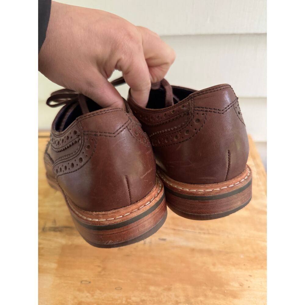 Cole Haan Mens 7M Grand Os Mens Brown Cooper Square Wingtip Loafer SHoe Chestnut - Picture 7 of 9